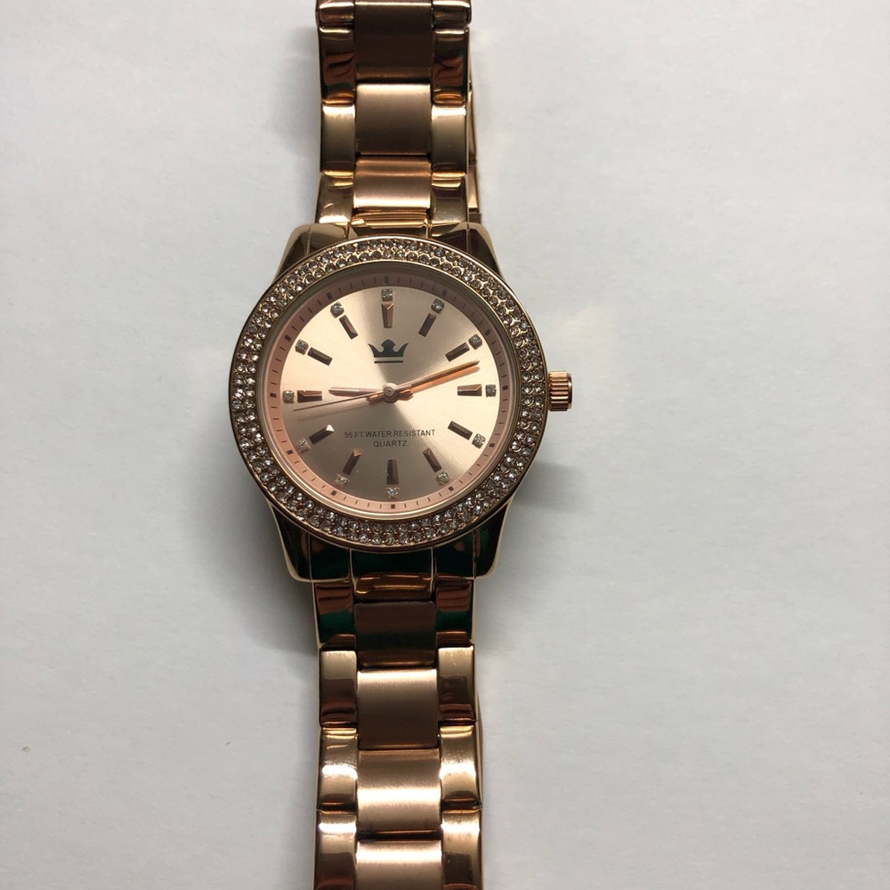 Sempre Quartz Gold Color Water Resistant Wrist Watch